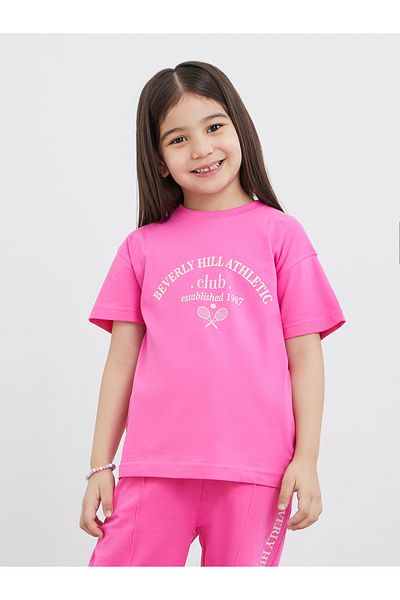 Styli Graphic Print Oversized T-Shirt and Joggers Set