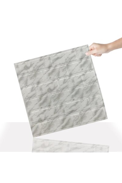 TİNK 3 Boyutlu Duvar Paneli Kabartmalı Metro Desen Pvc 41x41 cm/ 6 Adet /1 m²...