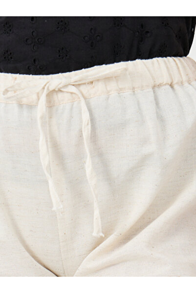 Styli Girls Plain Linen Look Wide Leg Culottes