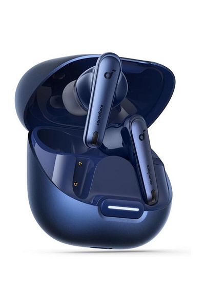 Soundcore Anker Liberty 4 NC Wireless Headphones, ANC 2.0, Hi-Res Sound, LDAC, Bluetooth 5.3, Blue