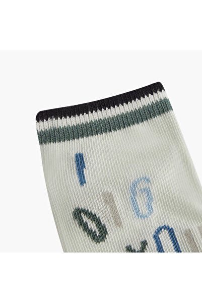 Juniors Printed Ankle Length Socks - Set of 3