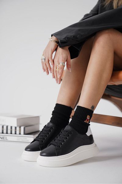 Zerenyus Bella Premium Black White Women's Sports Shoes