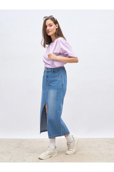 Styli Slogan Print Oversized T-Shirt