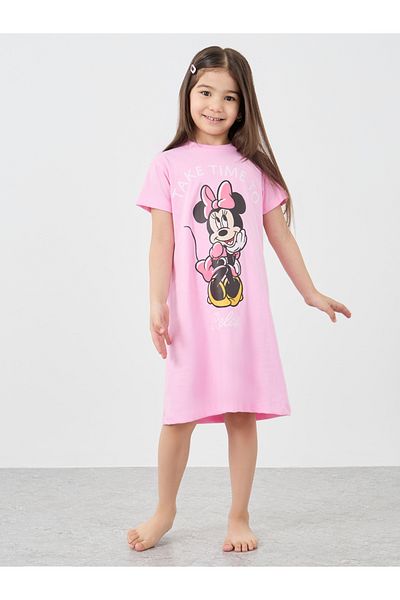 Styli Graphic Print Short Sleeve Night Dress