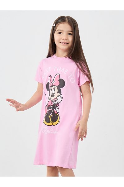 Styli Graphic Print Short Sleeve Night Dress