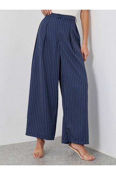 Styli Striped Tailored Wide Leg Pants