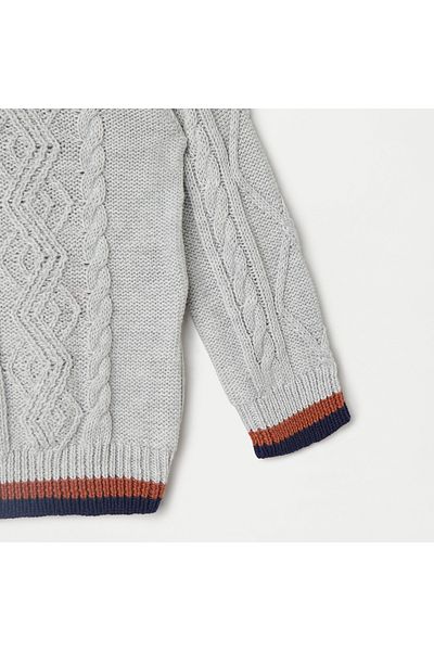 Juniors Textured Sweater with Long Sleeves