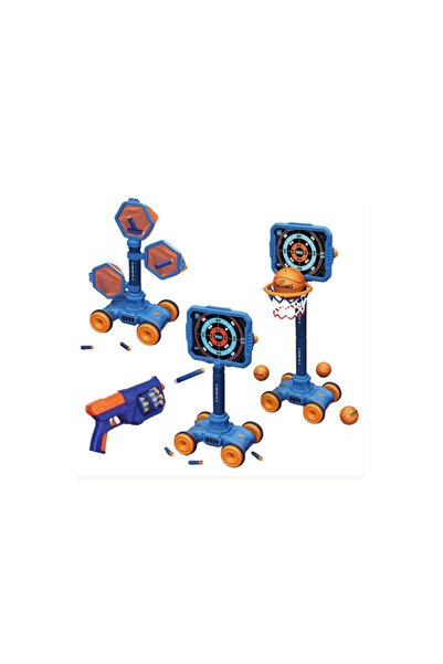 Colorland Toss Game 3-In-1 Throwing Basketball, Sucker Scoring Target, Ferrul...