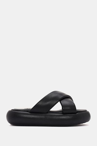 Bestyle Khayt Women's Black Thick Sole Slippers