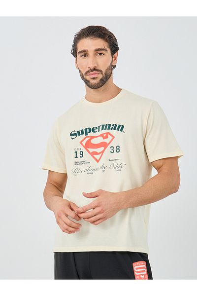 Styli Superman Graphic Print T-Shirt and Placement Print Pyjama Set