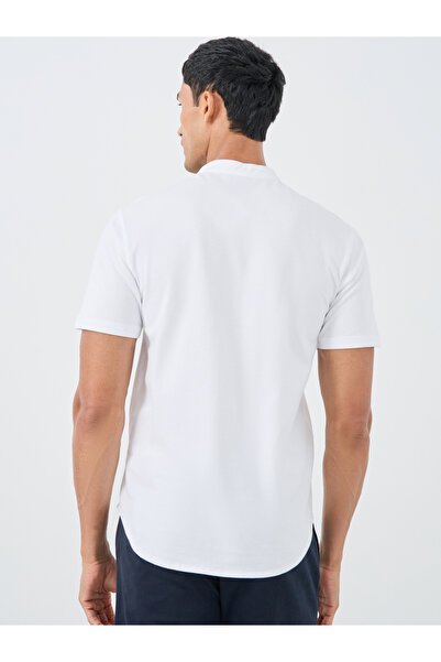 Styli Regular Fit Cotton Knit Short Sleeve Shirt