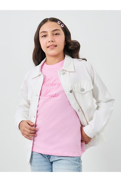 Styli White Cotton Denim Jacket with Flap Pocker