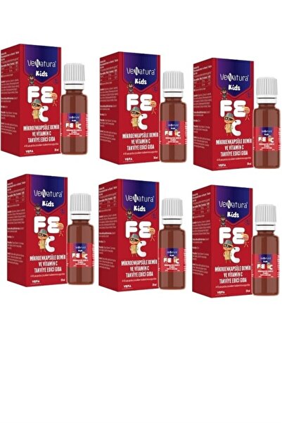 VeNatura ميكروينكابسول للأطفال حديد وفيتامين سي 20 مل 6 قطع