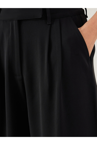 Femmella By Styli Women Black Straight Fit Trousers