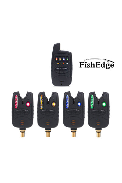 FishEdge Set de 4+1 senzori de pescuit wireless, Carpino, impermeabili, rază ...