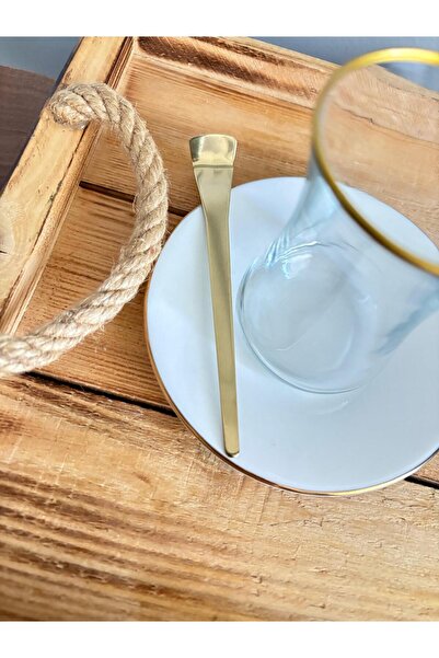 Dame Marie La Tina Gold 6 Tea Spoons