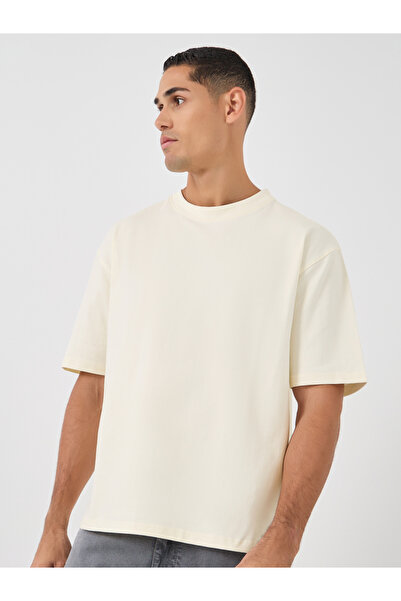 Styli Slogan Print Oversized Crew Neck T-Shirt