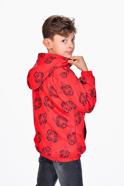 Kamex Lion Printed Hooded Boy's Coat Raincoat