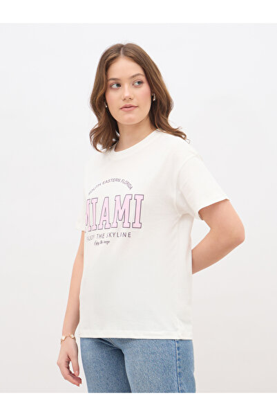 Styli Slogan Print Boxy Fit T-Shirt