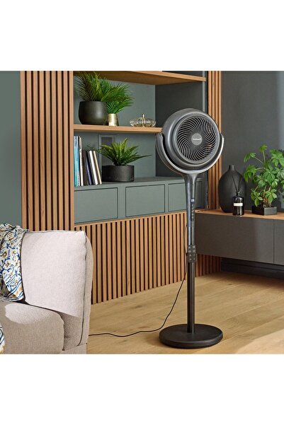 SUA Good Home 3D Salınımlı Siyah Ayaklı Vantilatör