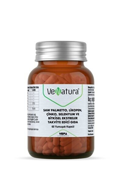 VeNatura Saw Palmetto Likopen Çinko Selenyum 60 Softjel