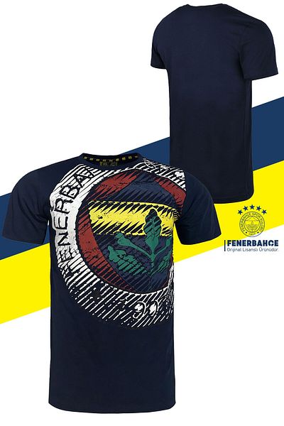 Fenerbahçe Γνήσιο Αθλητικό T-Shirt με άδεια Tribune 6 χρωμάτων με ξύλινο κουτί δώρου