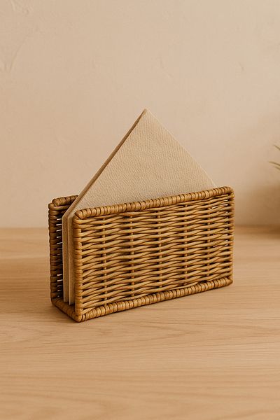 Kitchen Life Suport pentru șervețele din ratan dreptunghiular