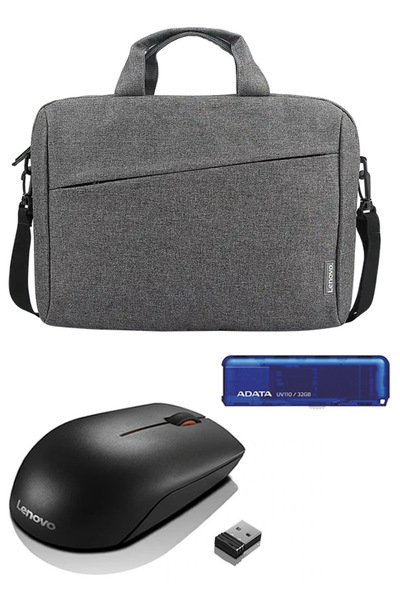 LENOVO 300 KABLOSUZ MOUSE & ADATA 32GB UV110 FLAŞH BELLEK & T210 NOTEBOOK ÇANTA