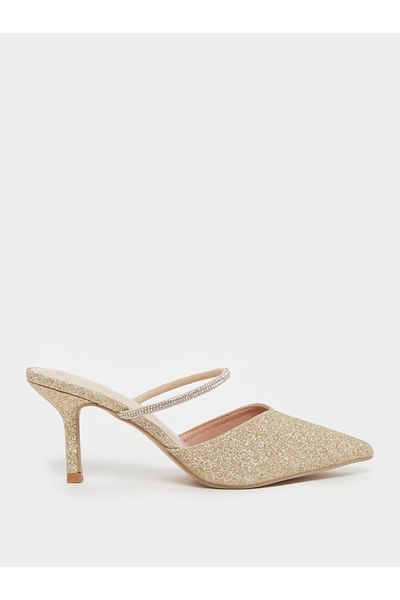 Styli Textured Pointed Toe Stiletto Heel Pumps