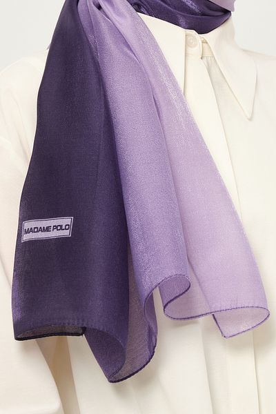 Madame Polo Amber Gradient Shawl Multicolored Wrinkle-Free Fabric