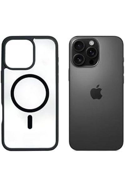 Aztech Magnetic Case for iPhone 16 Pro Max Compatible with MagSafe, Translucent Matte Back Camera Le