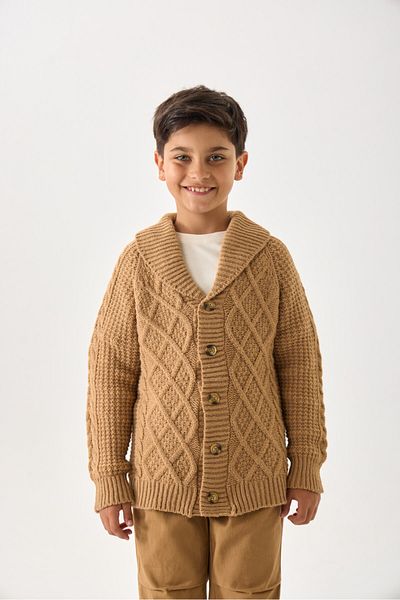 Nisrakids Boy's Knitwear Cardigan - Buttoned and Relaxed Fit