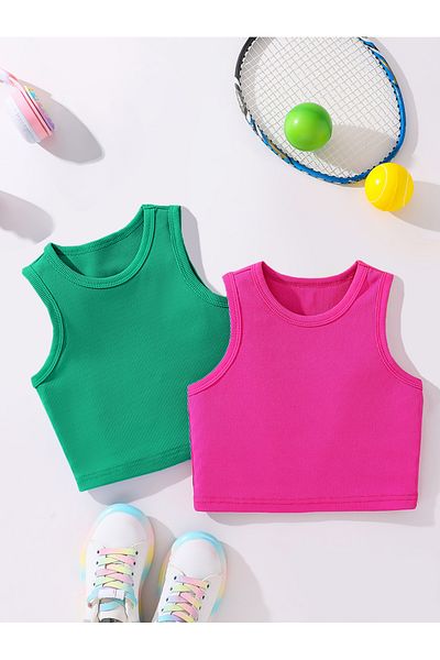 Take Two By Styli Set of 2 - Solid Ribbed Tank