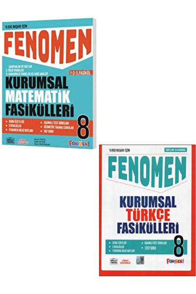Evrensel İletişim Yayınları 8.Sınıf Fenomen Kurumsal Matematik Fasikülleri 1....