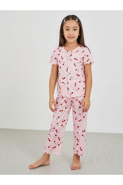 Styli All-Over Print Buttoned Top and Pyjama Set
