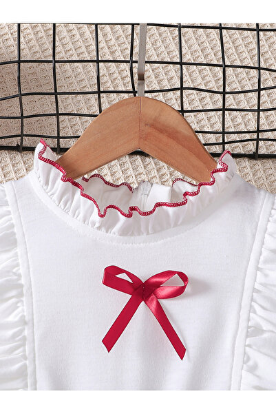 Take Two By Styli Color Block Bow Detail Wide Leg Jumpsuit