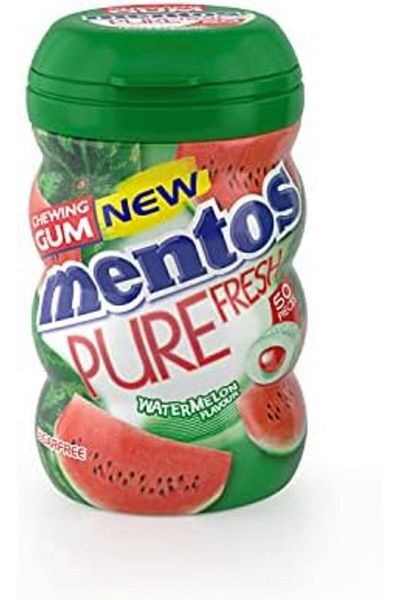 Mentos Pure Fresh Watermelon 50pices --- منتوس غلك محشي بالبطيخ 50حبة