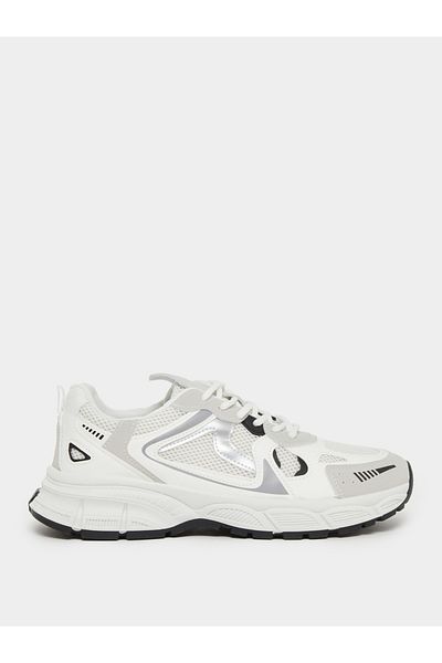 Styli Textured Lace Up Chunky Sole Sneakers