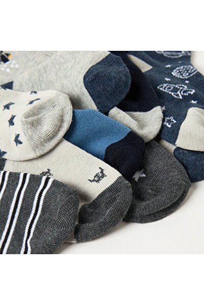 Juniors Space Print Socks - Set of 10
