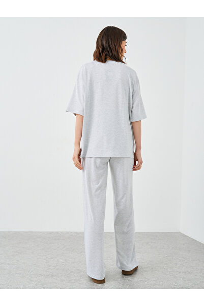 Styli Slogan Print Oversized T-Shirt and Joggers Co-Ords