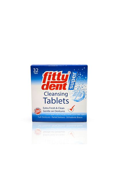 vitibi Fitty Dents Fittydent Cleansing Tablets 64gm (9011) --- Fitty Dents Fittydent Cleansing Tablets 64gm