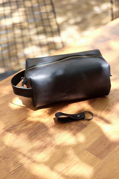 naft Medium Size - Voyager - Hakliki Leather Practical Handbag - Doppkit - Set with Keychain Gift