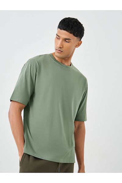 Styli Graphic Print Crew Neck Oversized T-Shirt