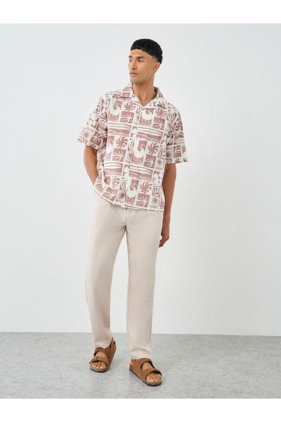 Styli All-Over Print Resort Collar Relaxed Fit Shirt