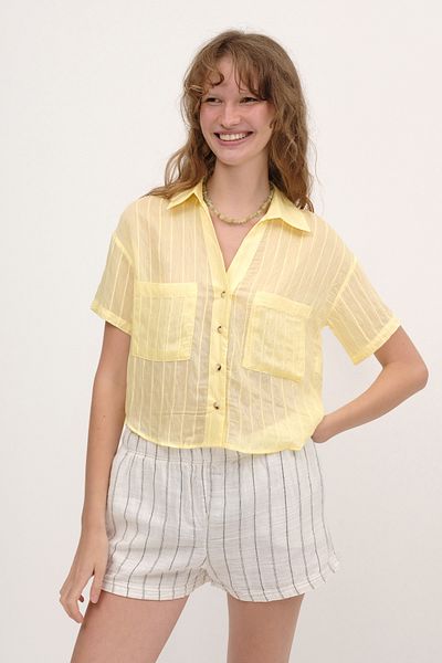 Addax Double Pocket Short Sleeve Shirt G2110