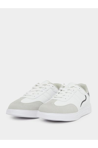 Styli Abstract Stitch Lace Up Sneakers