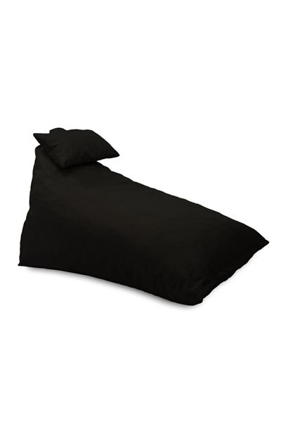 Pufrelax Fotoliu puf, Kudos, perna inclusa, material impermeabil, Negru