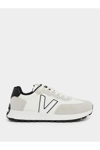 Styli Platform Sole Court Lace Up Sneakers