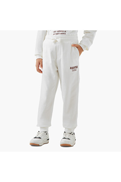 Juniors بنطال رياضي بطباعة طباعية مع جيوب