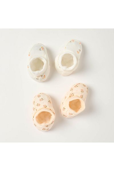 Juniors Floral Print Booties - Set of 2